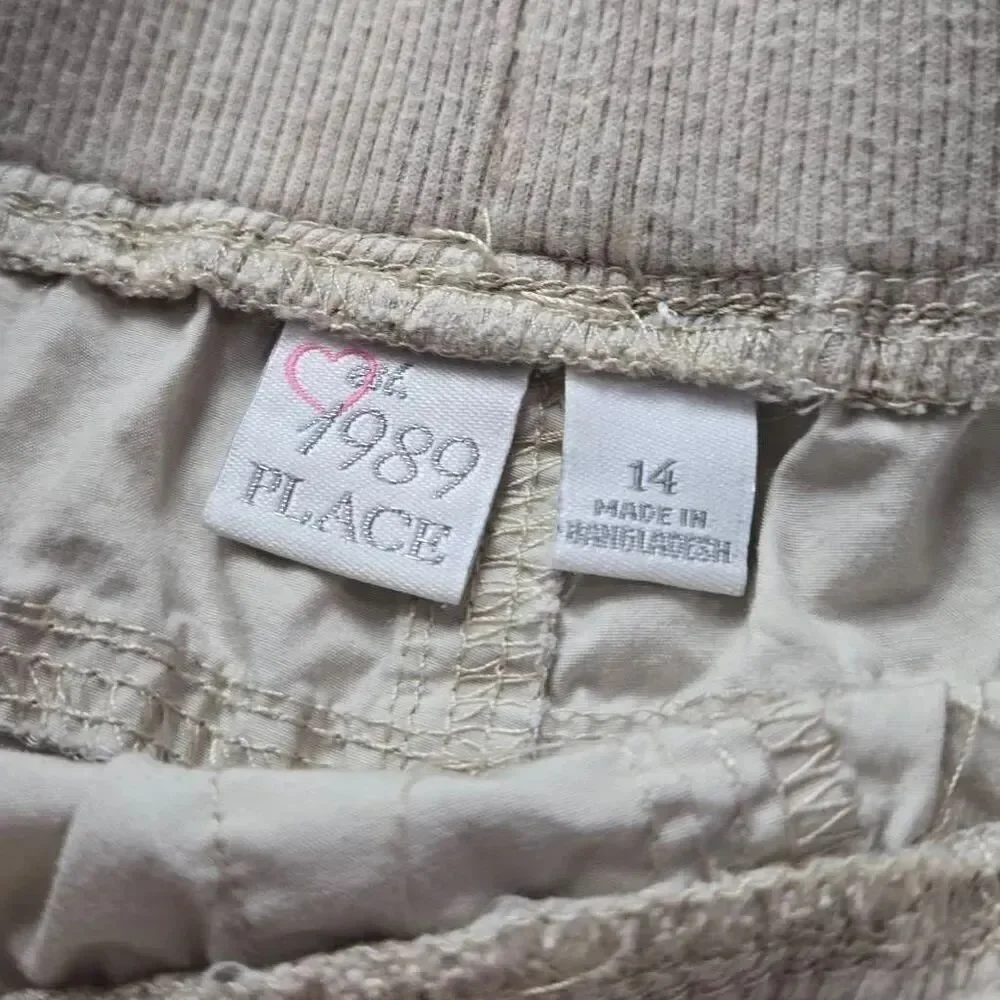 Children's Place khaki shorts 14